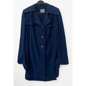 Monrow Women's Soft Stretch Denim Cotton Jacket  Front Pockets Button Up Front